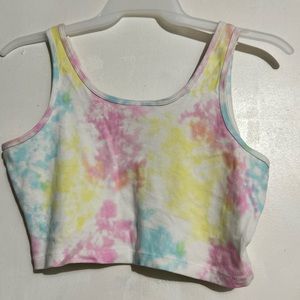 Crop tops, size large tie-dye